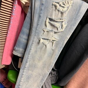 AEO 14 short NWT Distressed Light Blue Women's Jeans